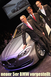 Die neue BMW 5er Limousine. Premierenfeier der 6. Generation des 5ers in den Bavaria Filmstudios am 18.03.2010. Beim Münchner BMW-Händler erhältlich ab 20. März 2010. Fotos & Video (Foto: Martin Schmitz)